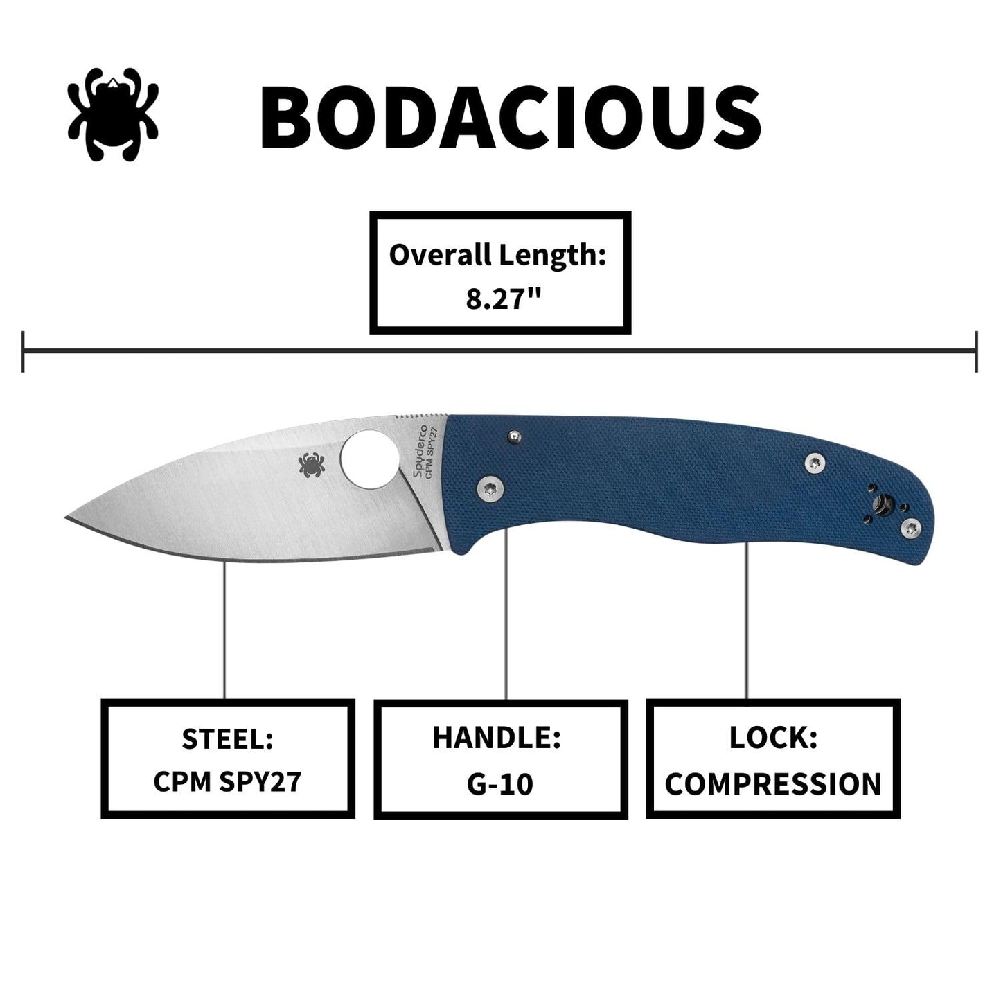 Spyderco Bodacious Folding Pocket Knife