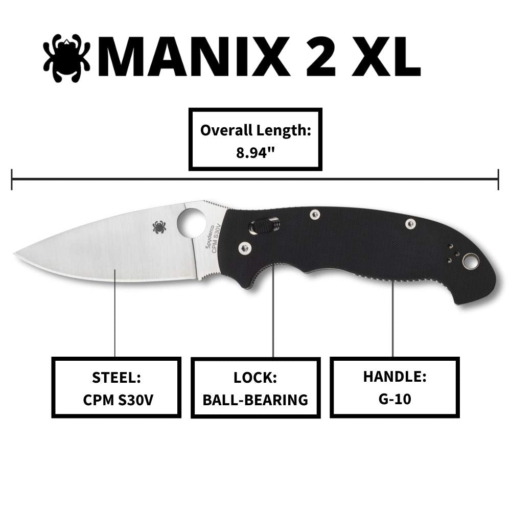 Spyderco Manix 2 XL Folding Pocket Knife