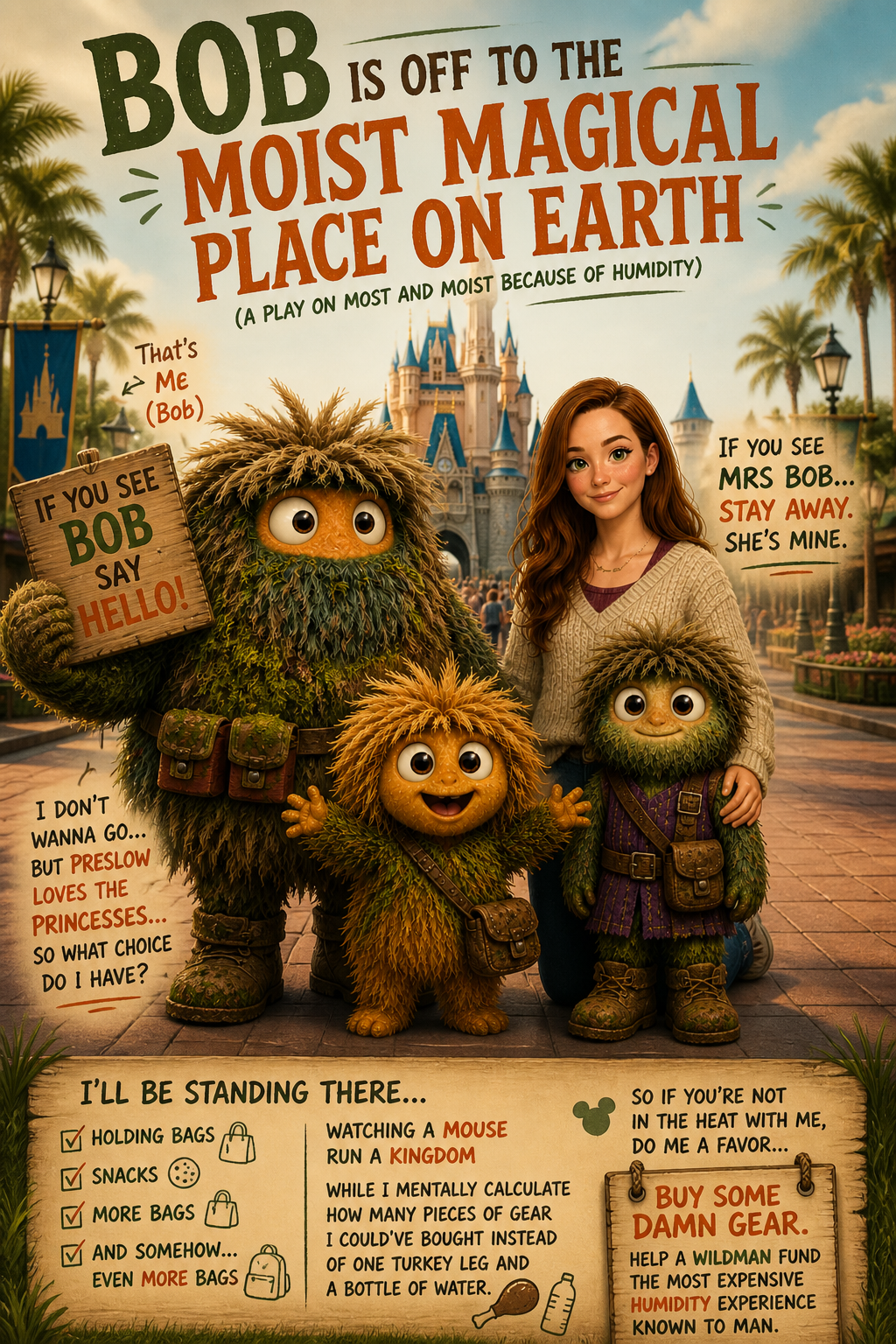 Bob Is Off To The Moist Magical Place On Earth