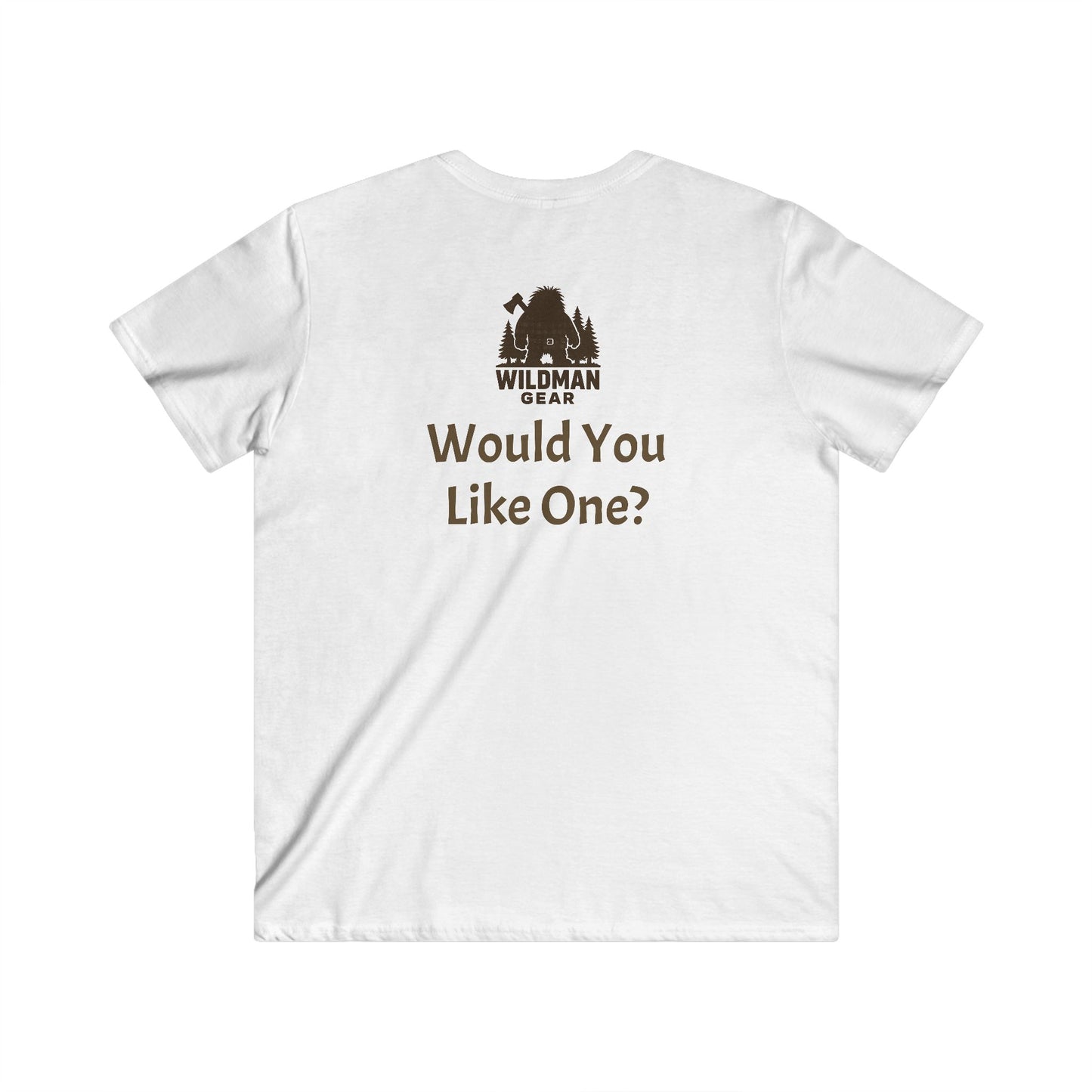 Wildman Graphic V-Neck Tee — "Do You Have A Wildman Inside Of You?"