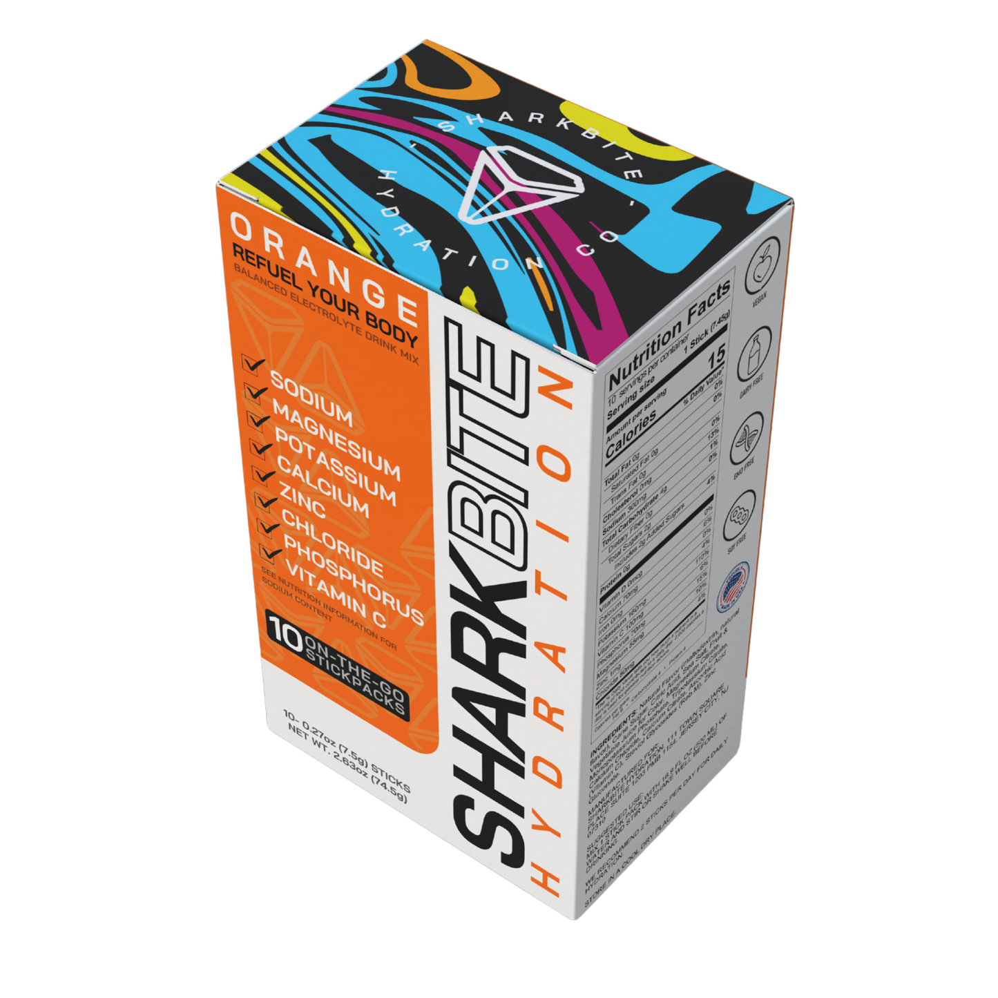Orange 10-Stick Bite Box