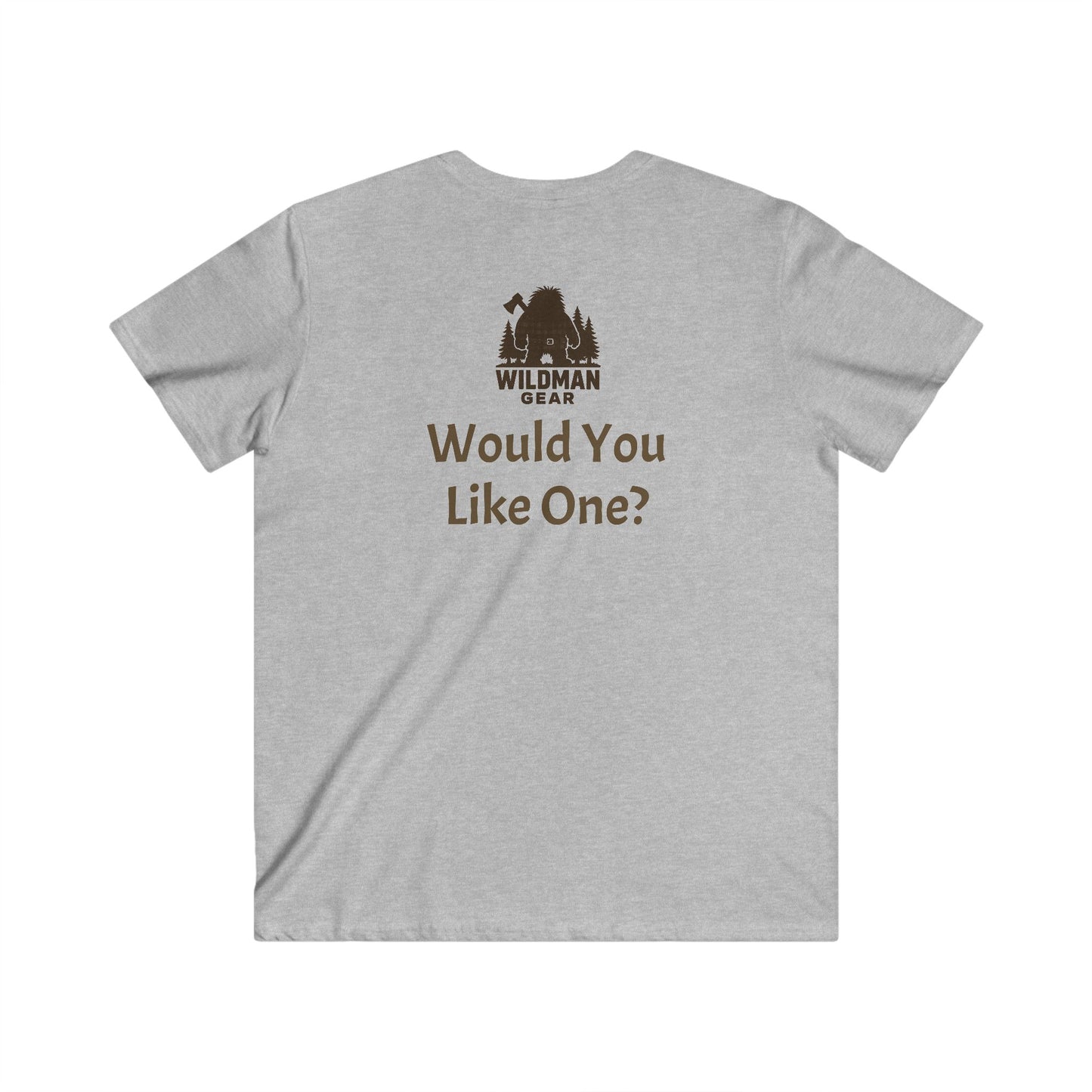 Wildman Graphic V-Neck Tee — "Do You Have A Wildman Inside Of You?"