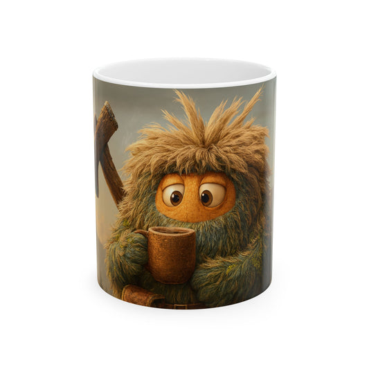Cozy Forest Creature Ceramic Mug – Whimsical Woodland Coffee Cup (11oz/15oz)
