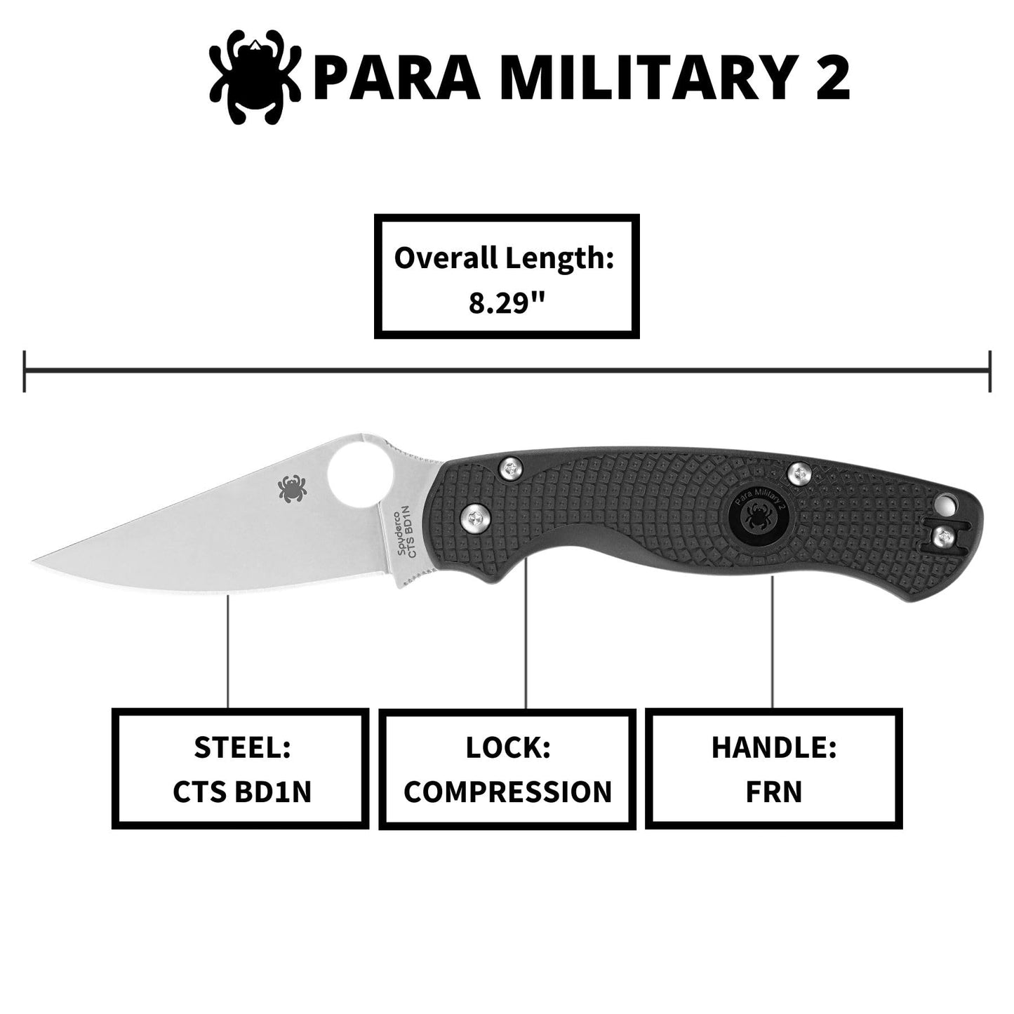 Spyderco Para Military 2 Lightweight Folding Knife