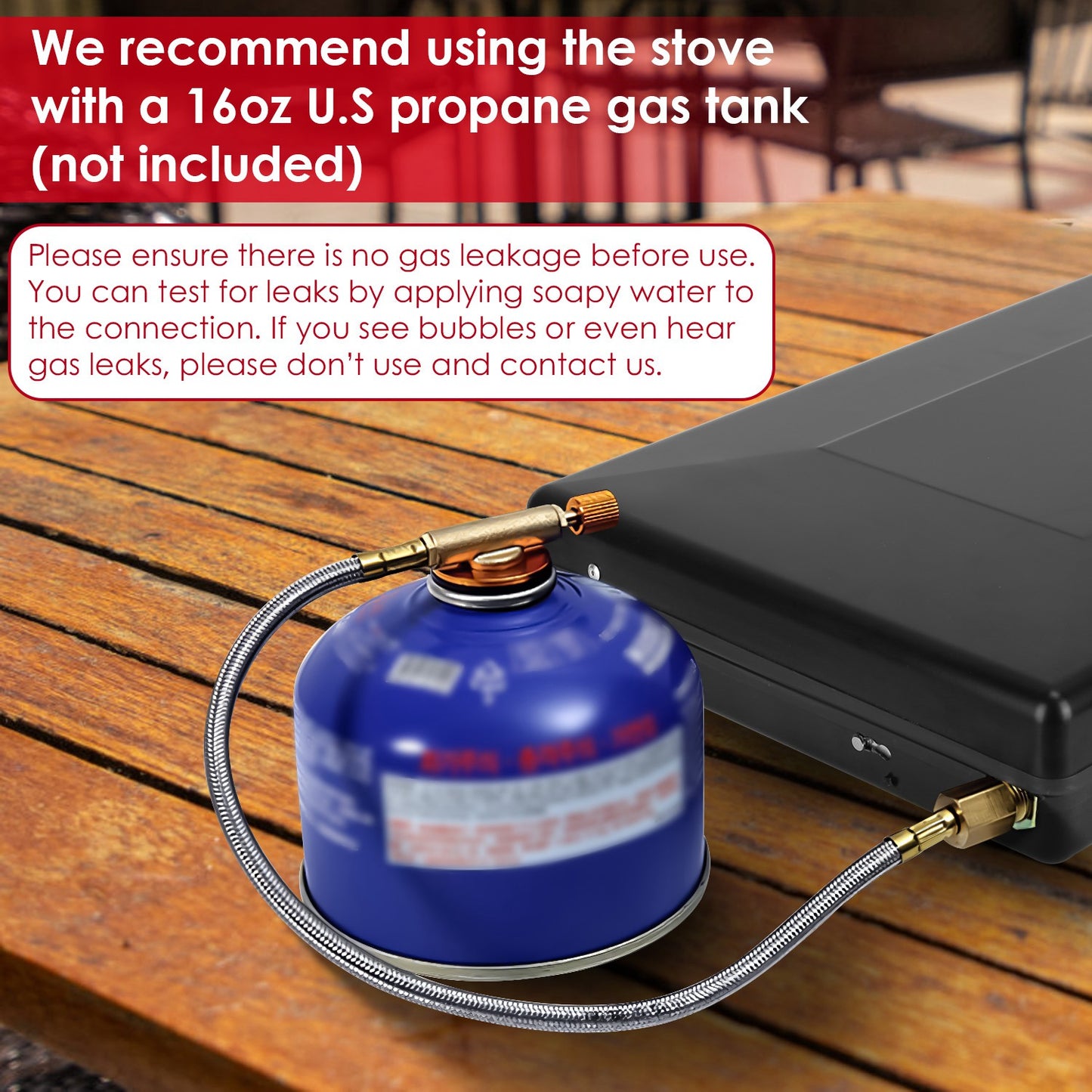 Portable Foldable Propane 3 Burner Camping Stove