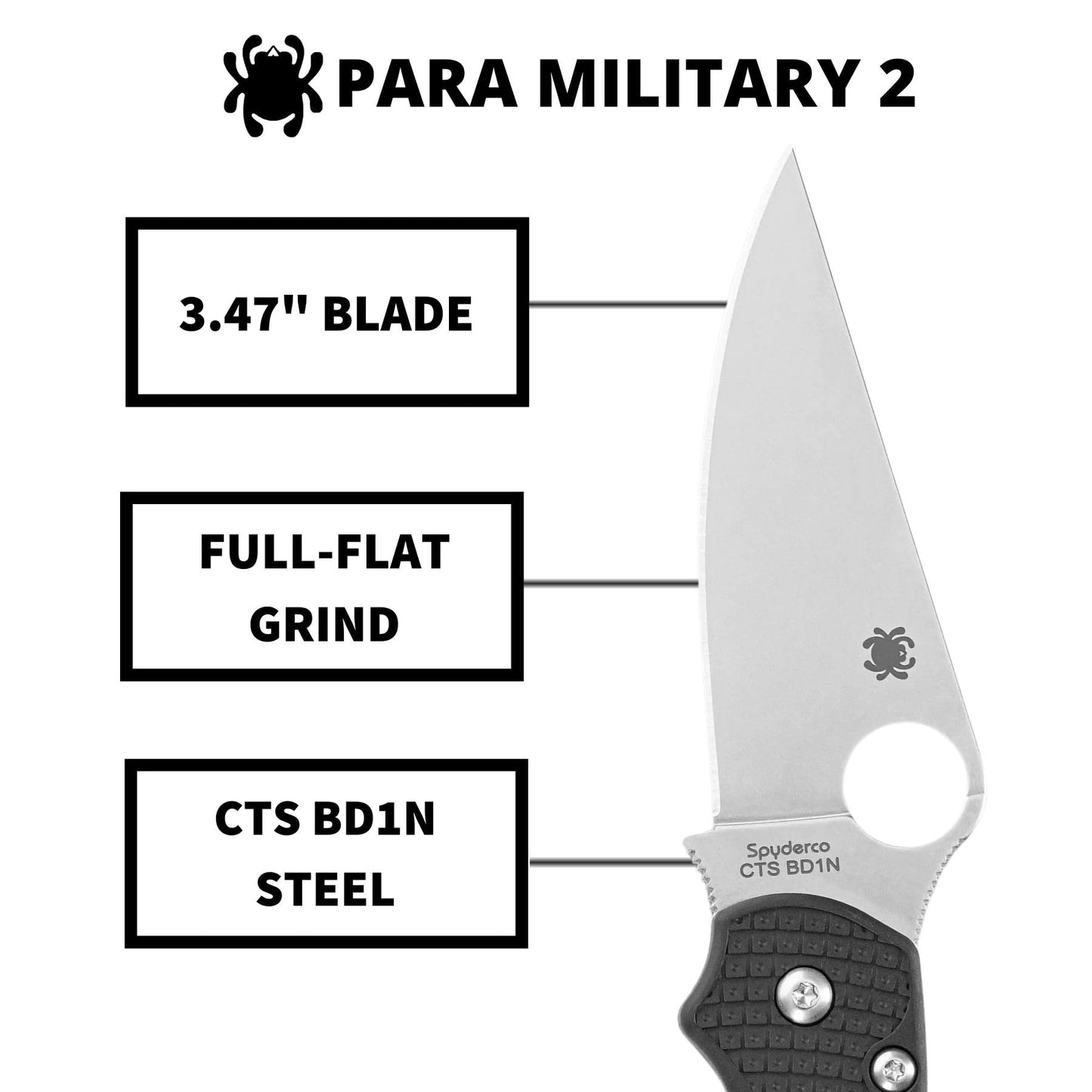 Spyderco Para Military 2 Lightweight Folding Knife