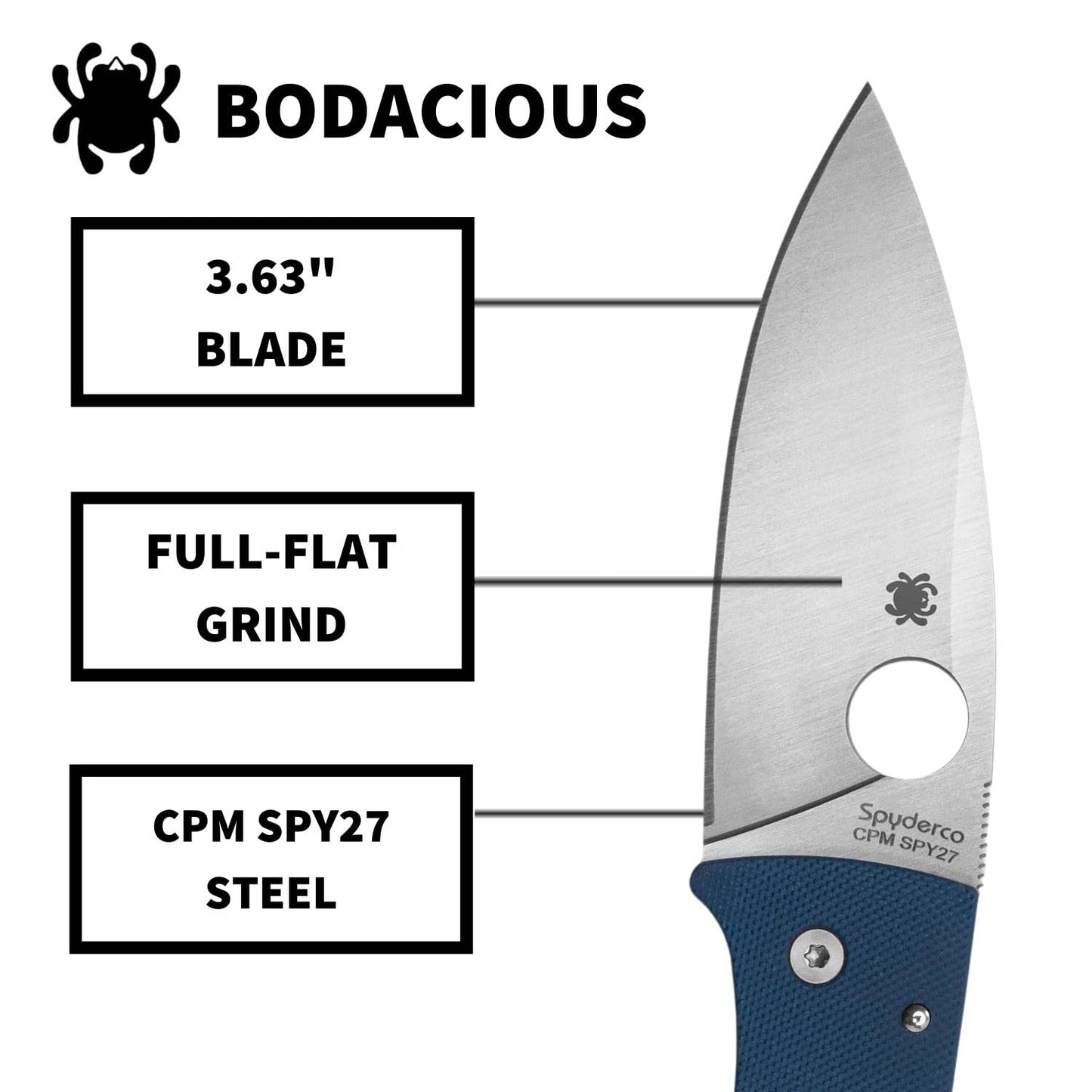 Spyderco Bodacious Folding Pocket Knife