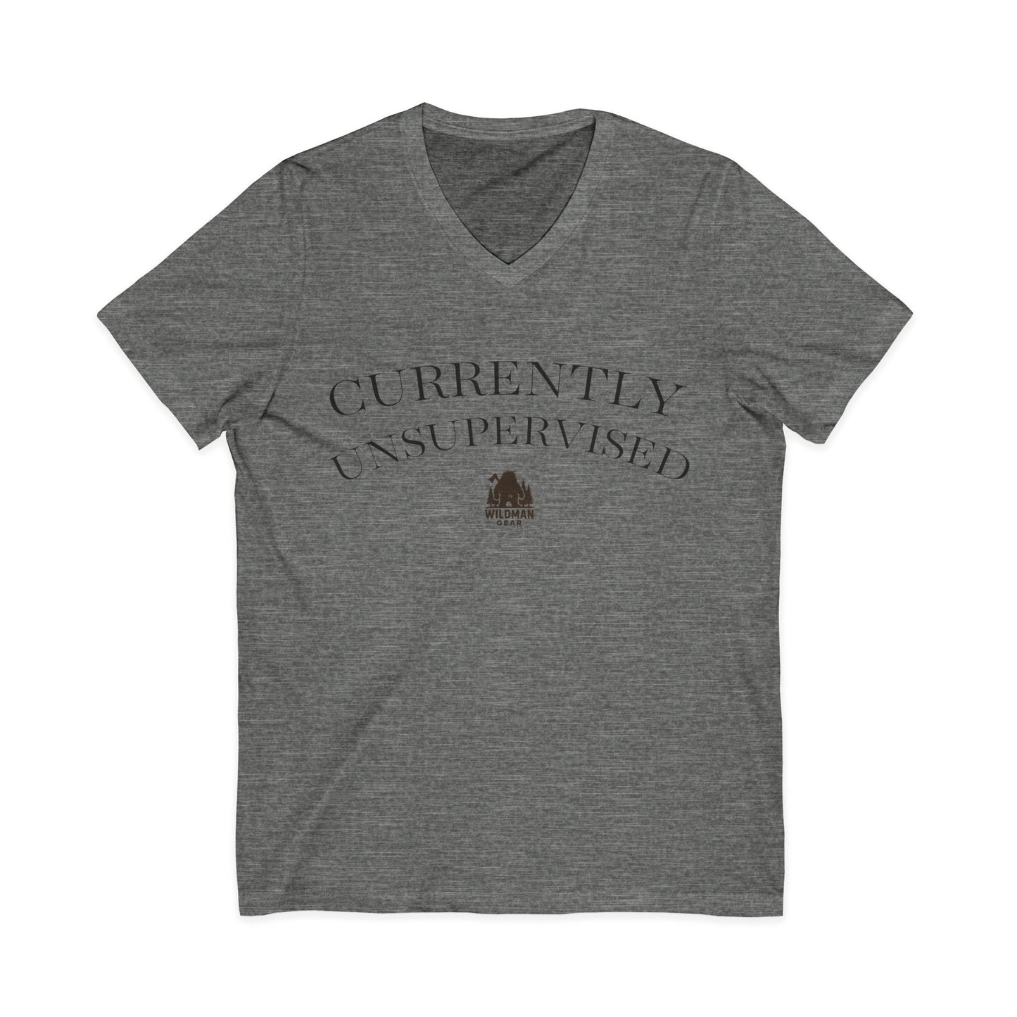Currently Unsupervised V-Neck Tee — Camping & Outdoors T-Shirt
