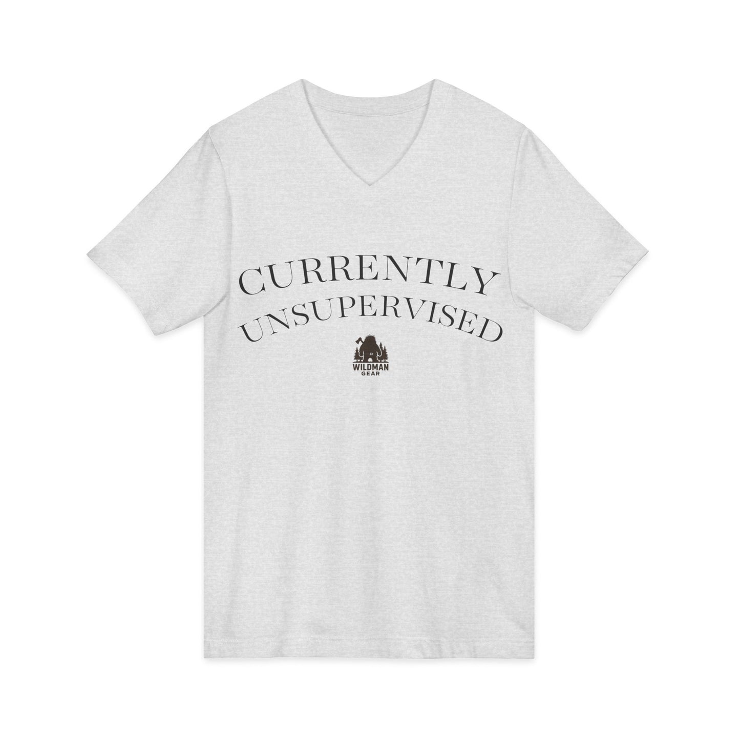 Currently Unsupervised V-Neck Tee — Camping & Outdoors T-Shirt
