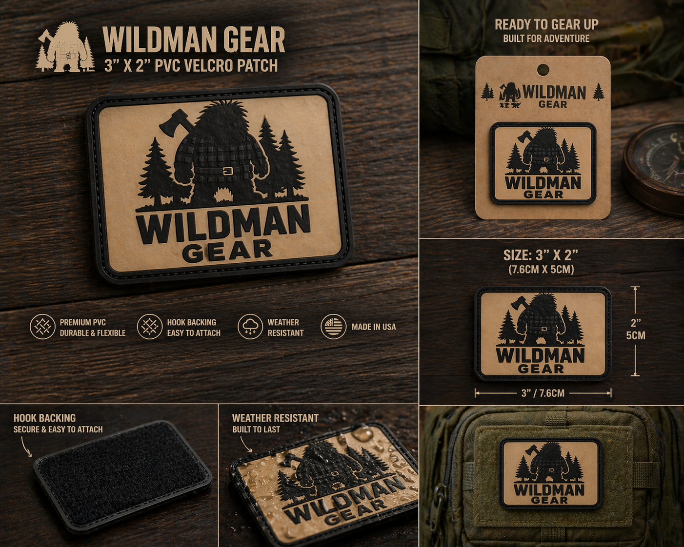 Wildman Gear 3" x 2" Tactical Patch