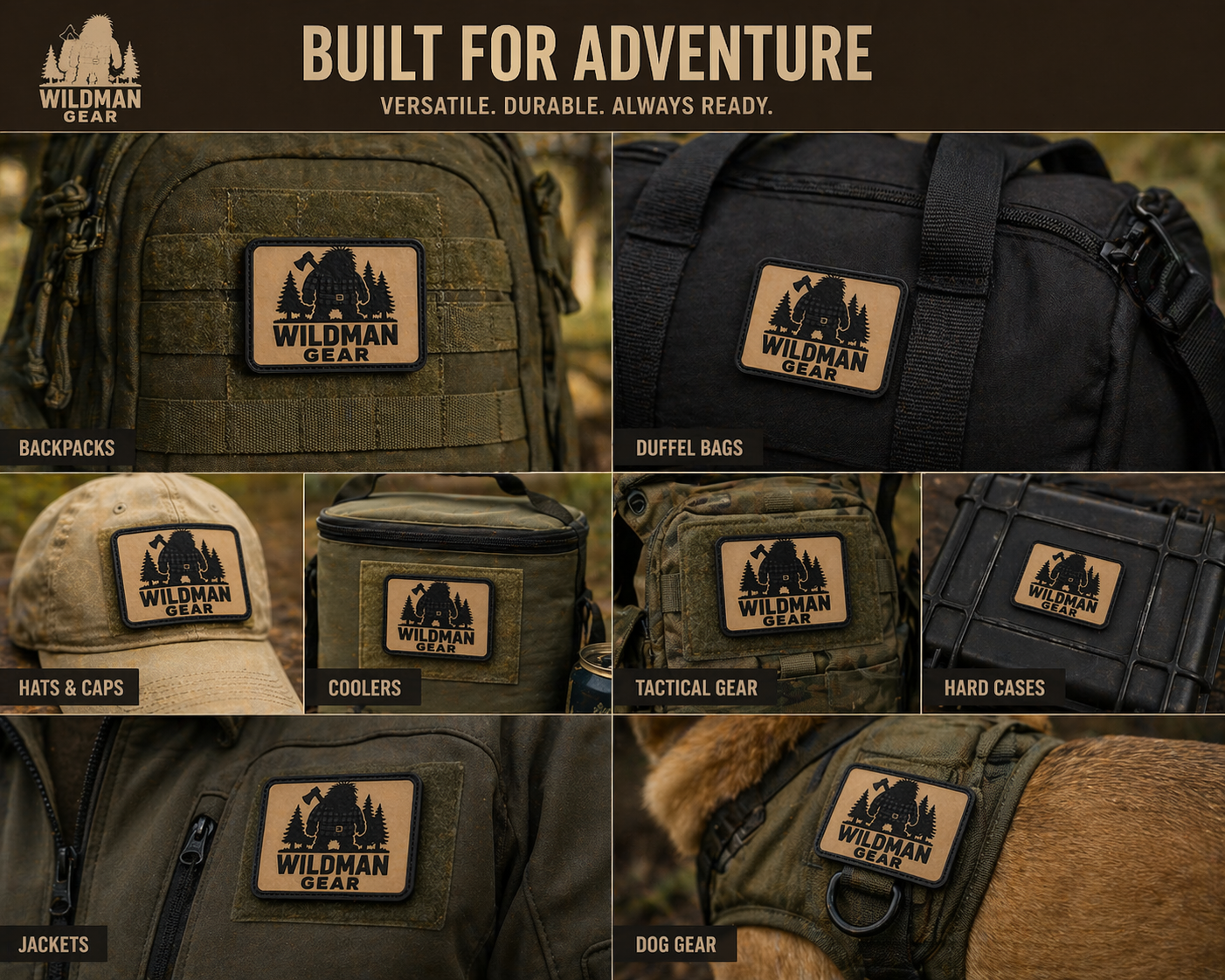 Wildman Gear 3" x 2" Tactical Patch