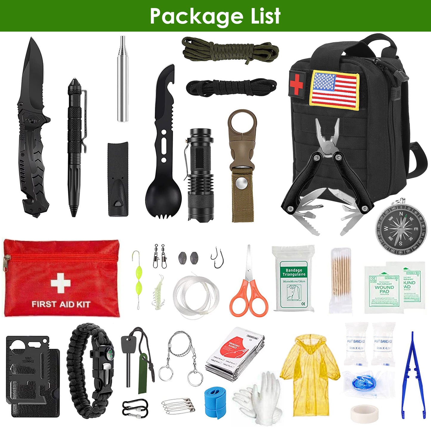 Bob’s 47 Piece Emergency Survival Kit